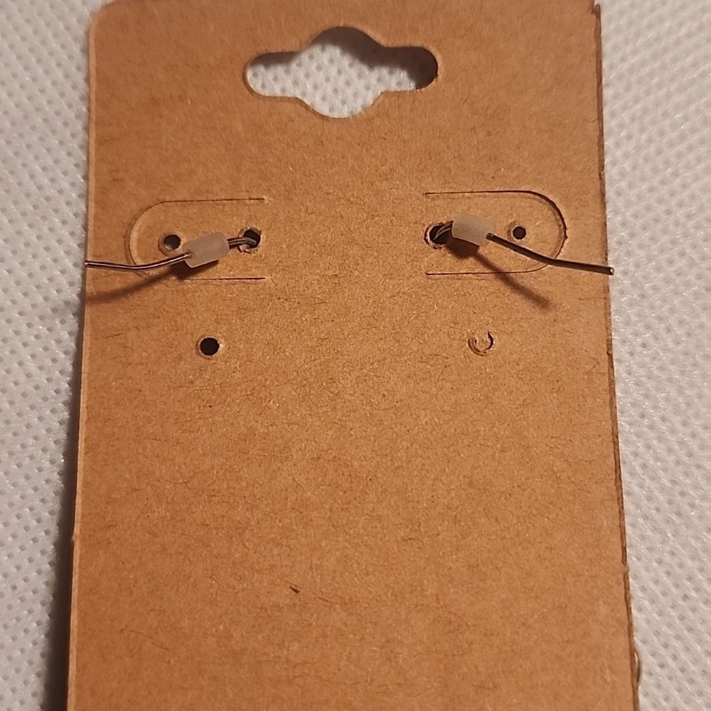 Elegant Silver Toned Crystal Earrings - Picture 2 of 4